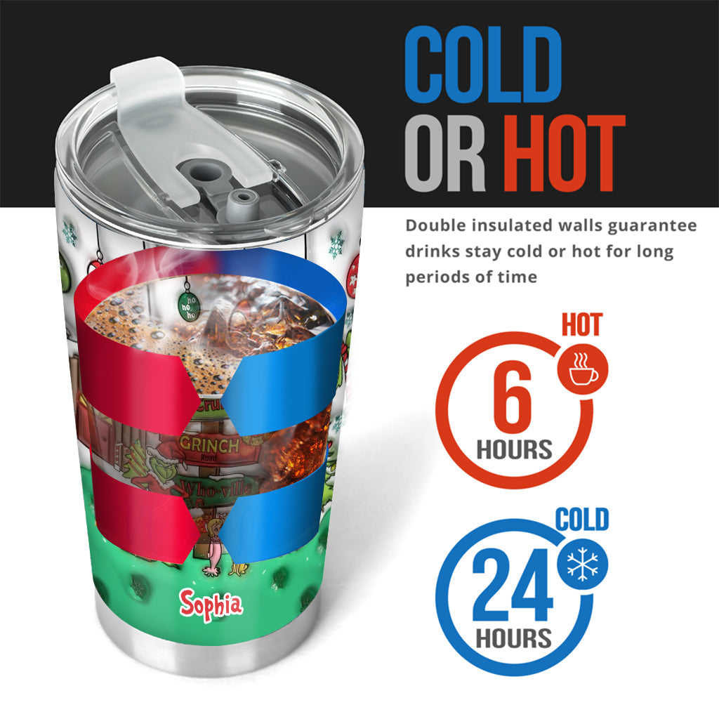 Ho Ho Ho - Personalized Stole Christmas Tumbler