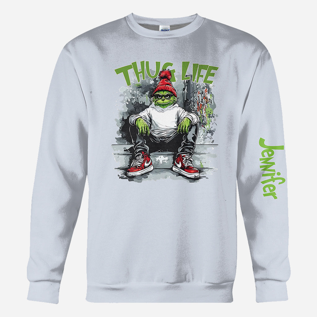 Merry Grinchmas - Personalized Stole Christmas All Over Shirt