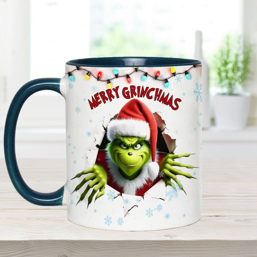 Merry Grinchmas - Personalized Stole Christmas Accent Mug
