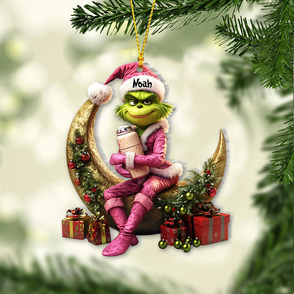 Naughty Green Lady - Personalized Stole Christmas Ornament