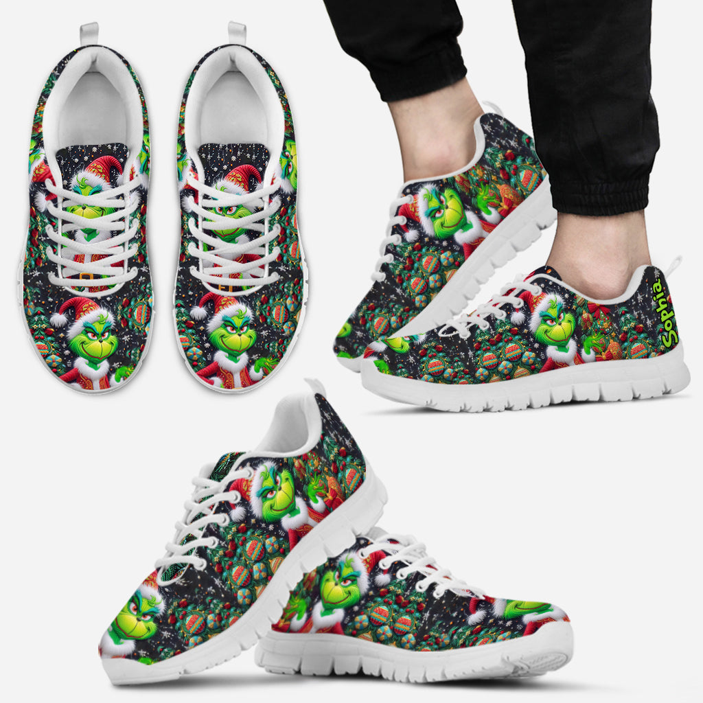 Merry Grinchmas - Personalized Stole Christmas Sneakers