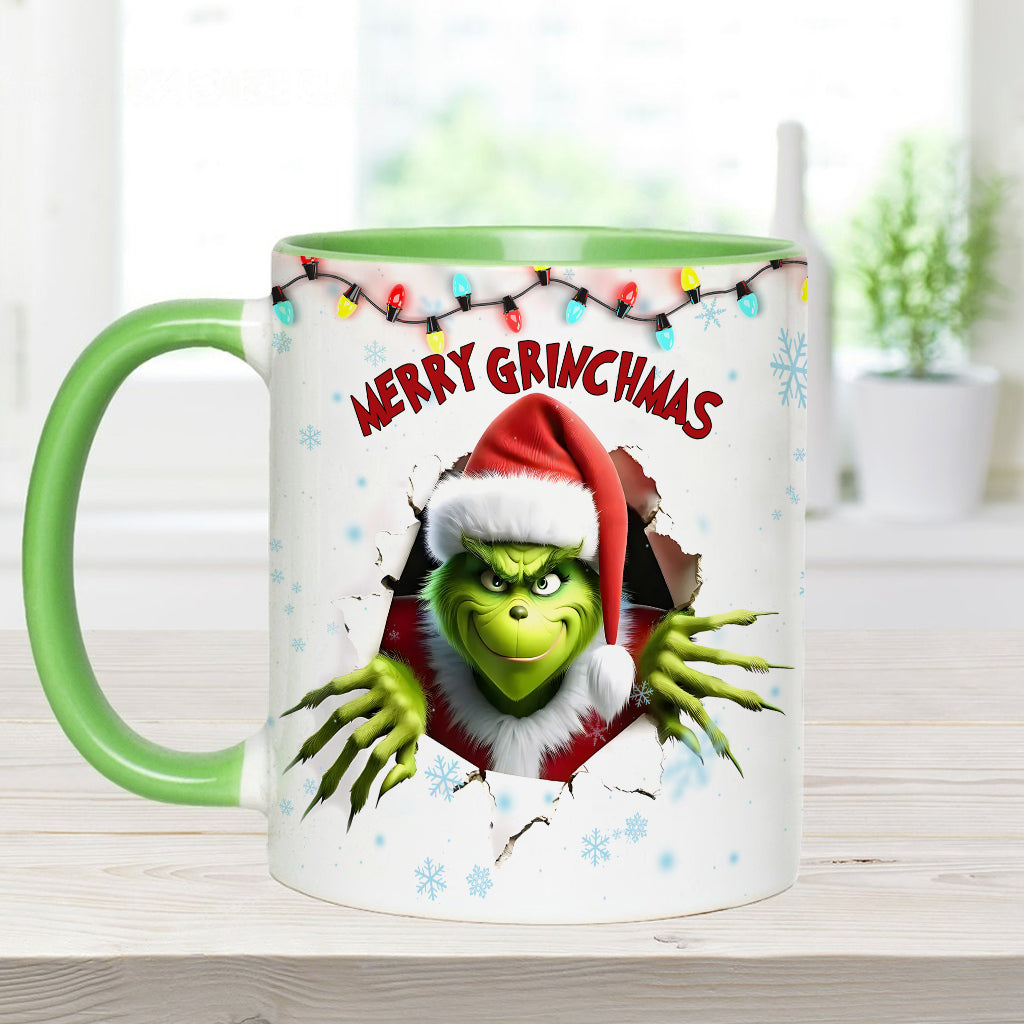 Merry Grinchmas - Personalized Stole Christmas Accent Mug