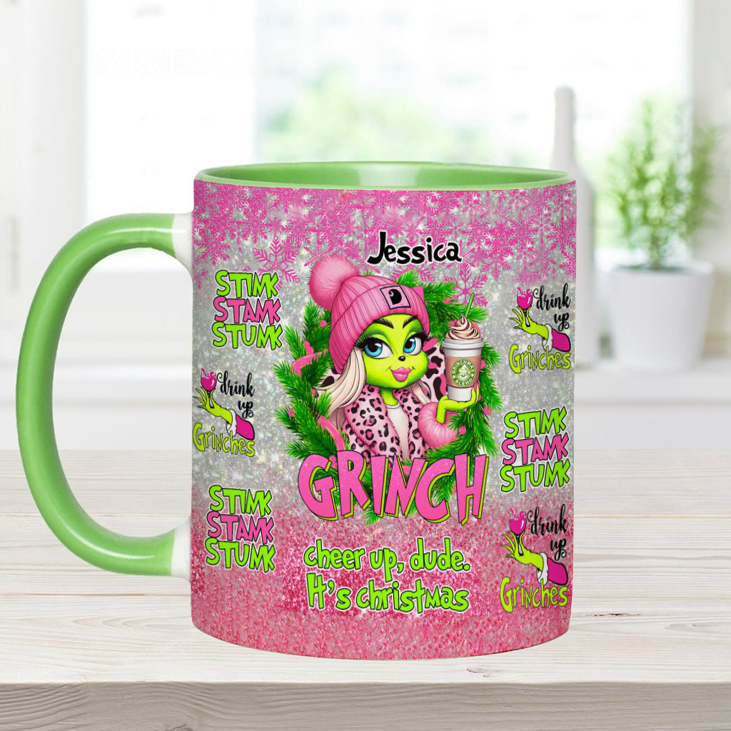 Merry Grinchmas - Personalized Stole Christmas Accent Mug