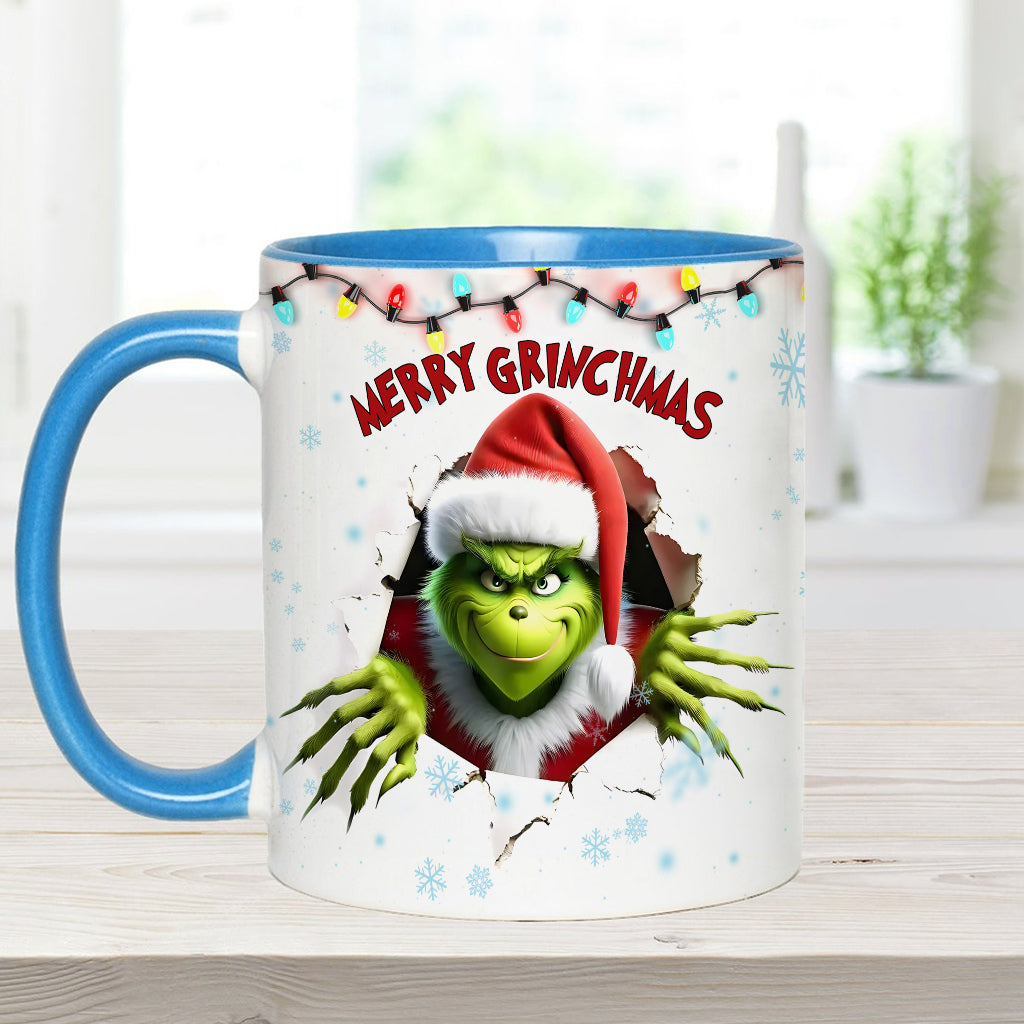 Merry Grinchmas - Personalized Stole Christmas Accent Mug