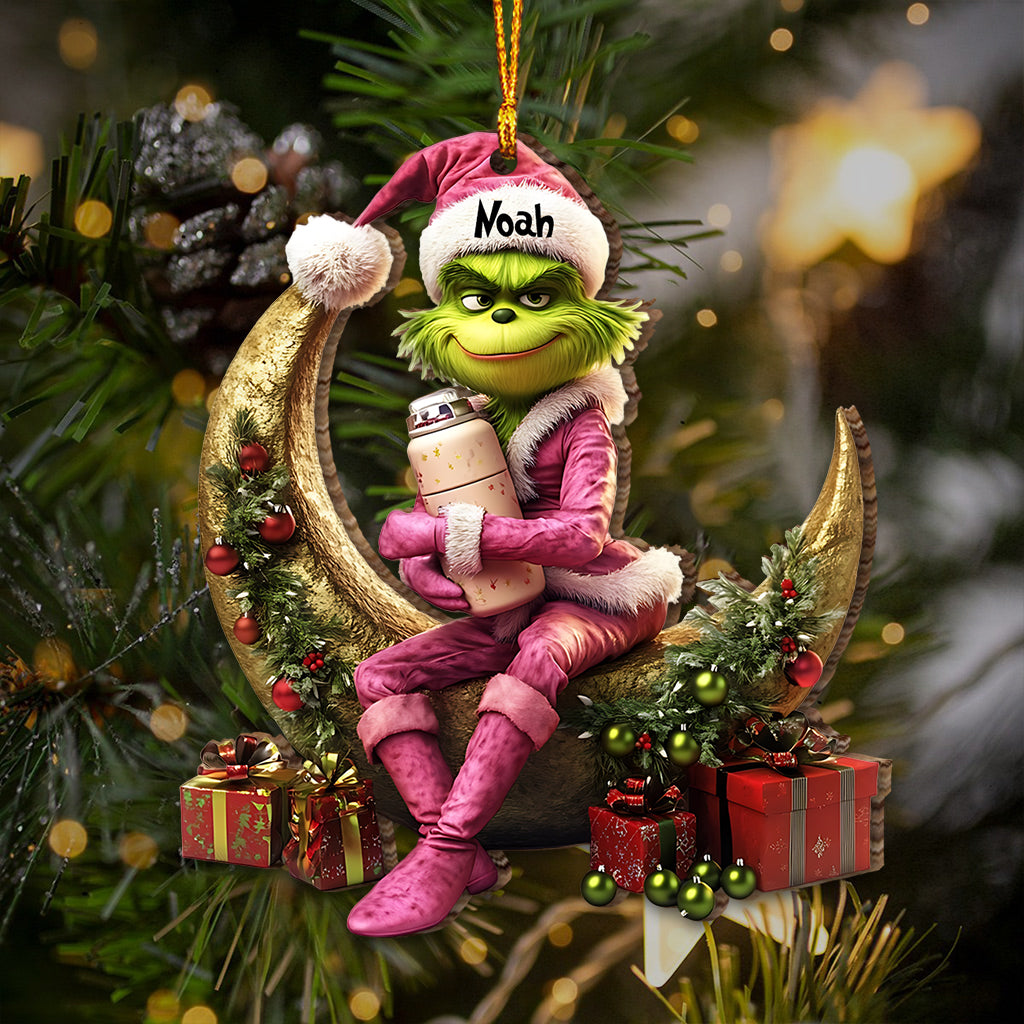 Naughty Green Lady - Personalized Stole Christmas Ornament