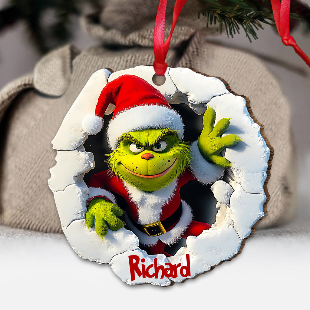 Stole Green Jeep - Personalized Stole Christmas Ornament