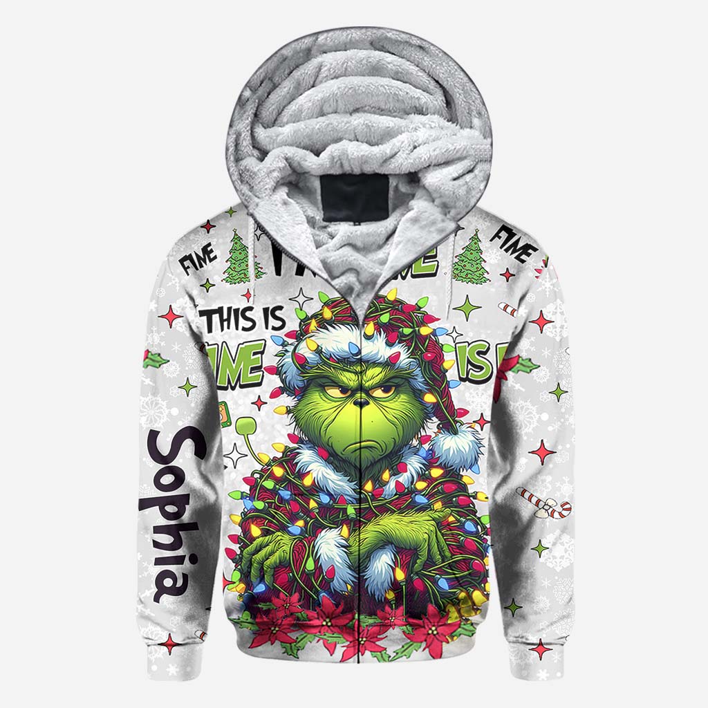 It's Fine I'm Fine - Personalized Stole Christmas All Over Shirt