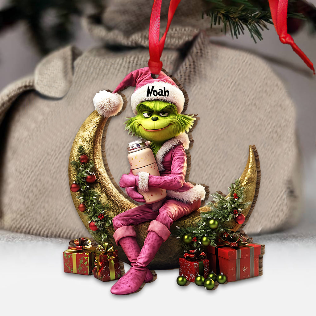 Naughty Green Lady - Personalized Stole Christmas Ornament
