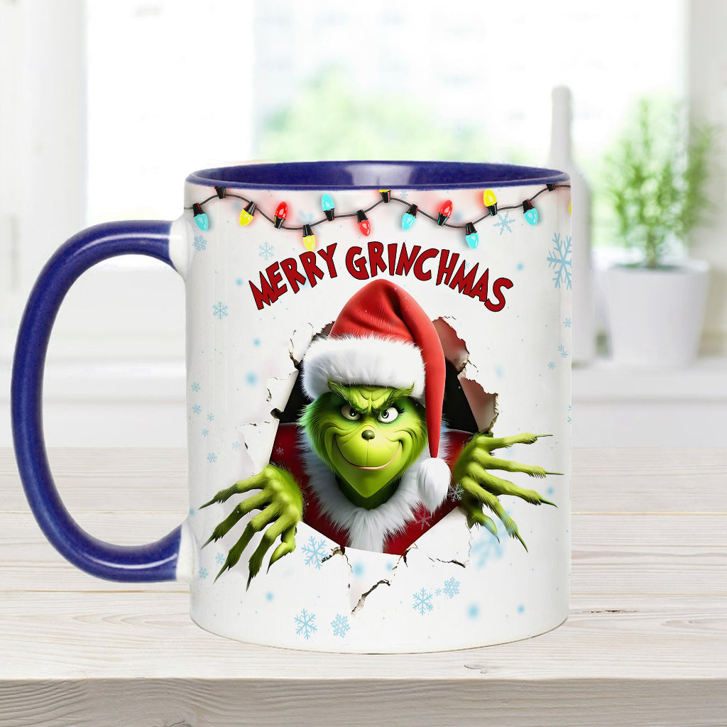 Merry Grinchmas - Personalized Stole Christmas Accent Mug