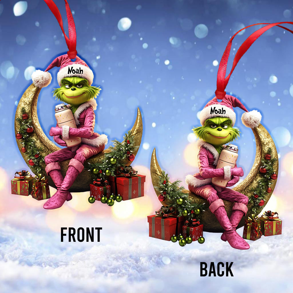 Naughty Green Lady - Personalized Stole Christmas Ornament