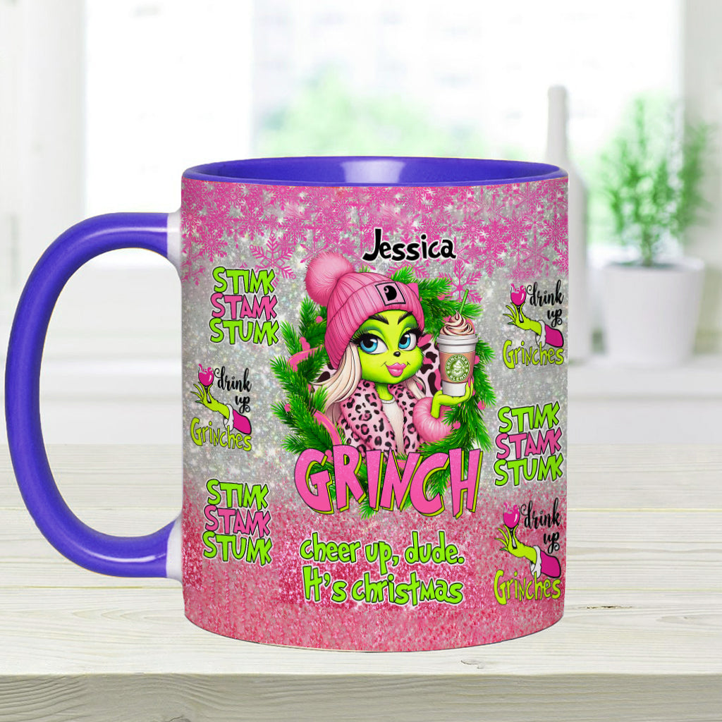 Merry Grinchmas - Personalized Stole Christmas Accent Mug