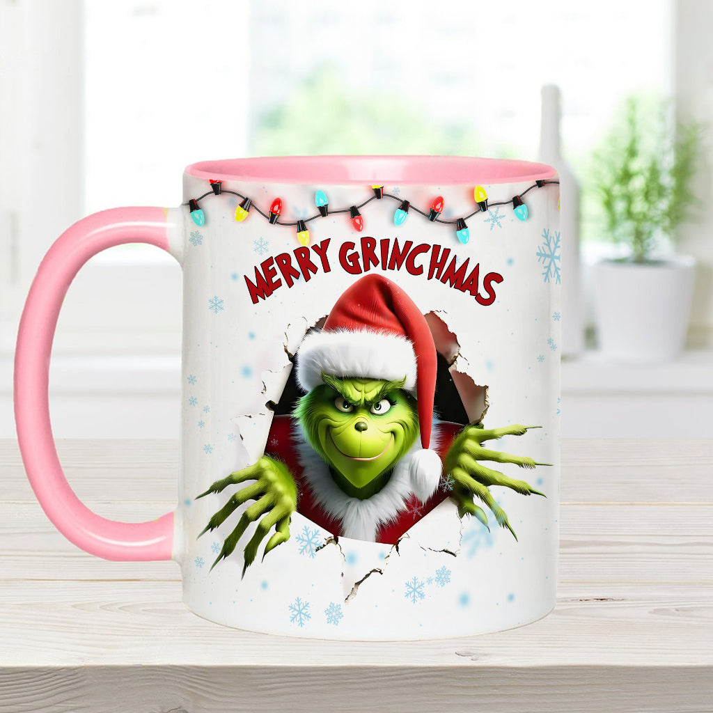 Merry Grinchmas - Personalized Stole Christmas Accent Mug