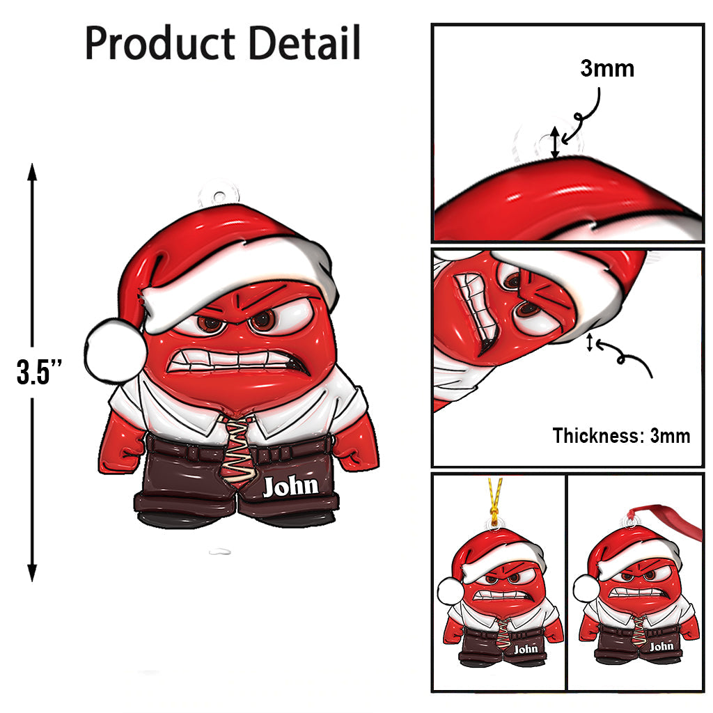 Merry Christmas - Personalized Custom Shaped Ornament