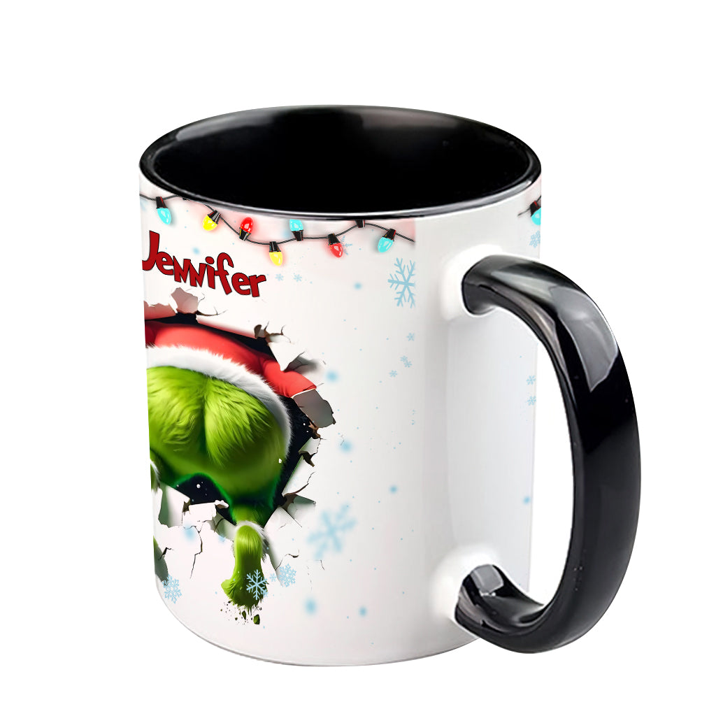 Merry Grinchmas - Personalized Stole Christmas Accent Mug
