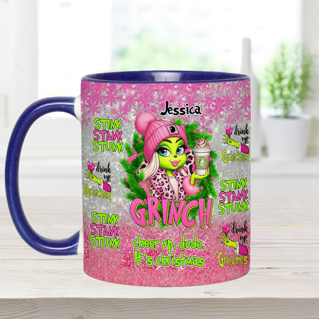 Merry Grinchmas - Personalized Stole Christmas Accent Mug