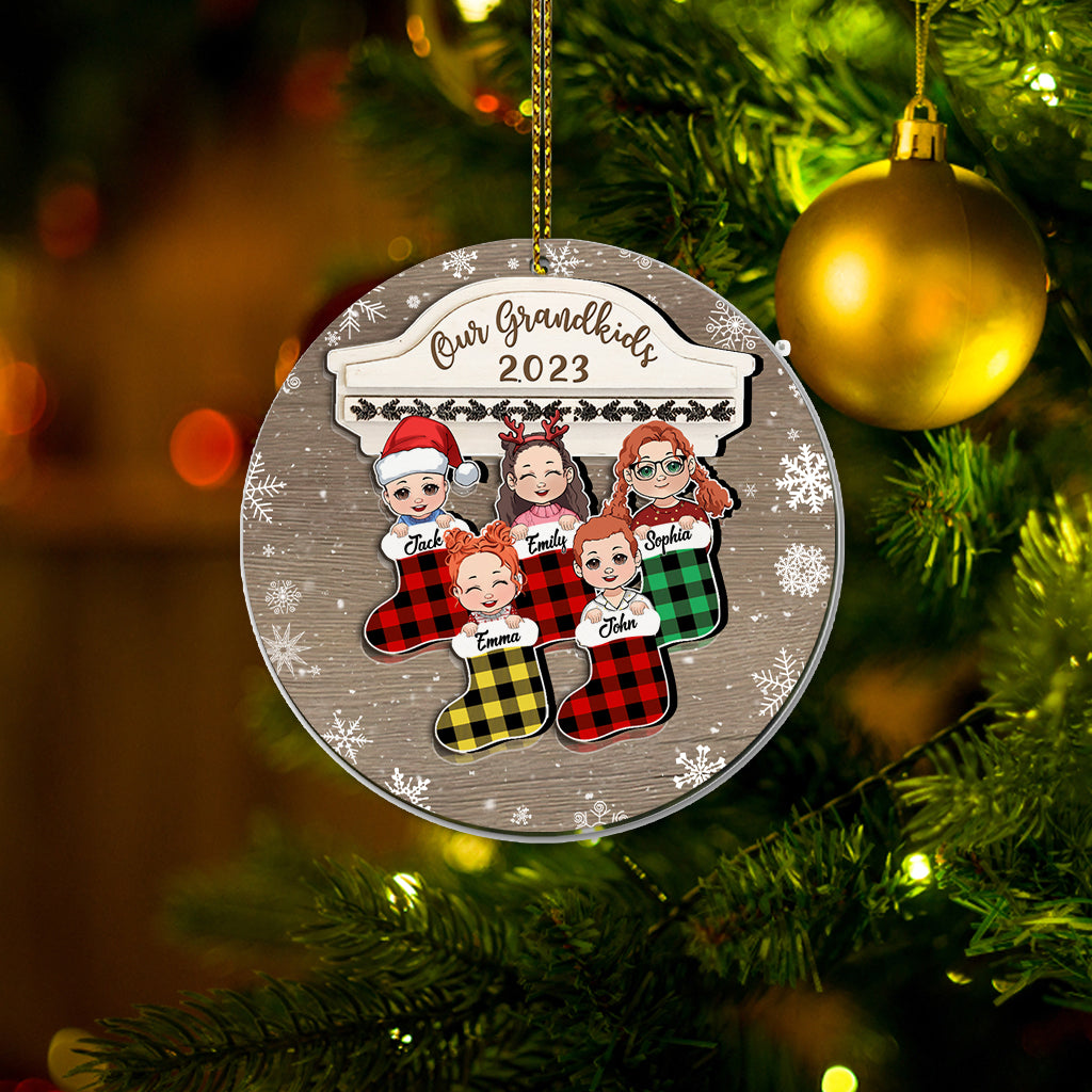 Our Grandkids 2023 - Personalized Grandma Ornament