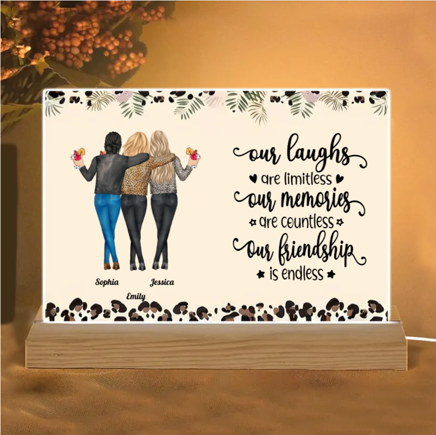 Personalized Sister & Brother Plaque or Cup or Keychain or Ornament, Endless Friendship, Priceless Memories,Custom Gift for Birthday, Christmas, Thanksgiving