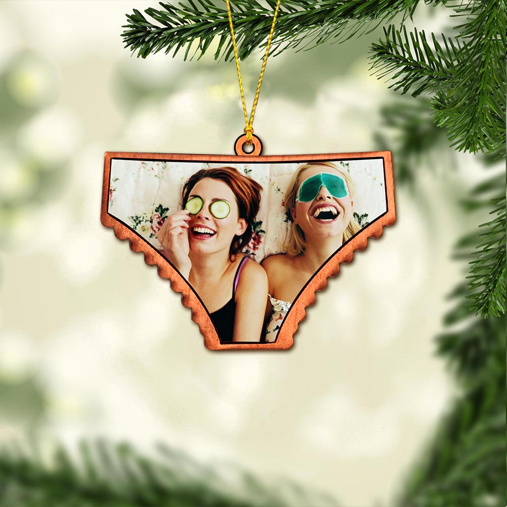 Big Knickers - Personalized Christmas Bestie Ornament (Printed On Both Sides)