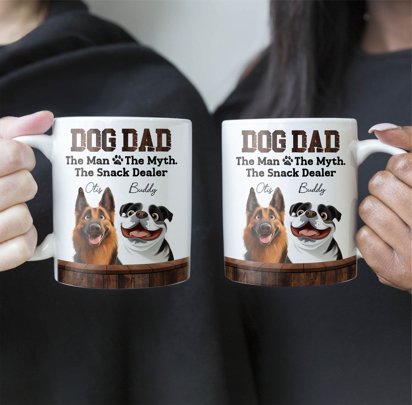 Dog Mum - The Myth, The Snack Dealer' Themed Mug – White Ceramic, Ideal Gift for Pet Lovers on Mother’s Day or for Home Use