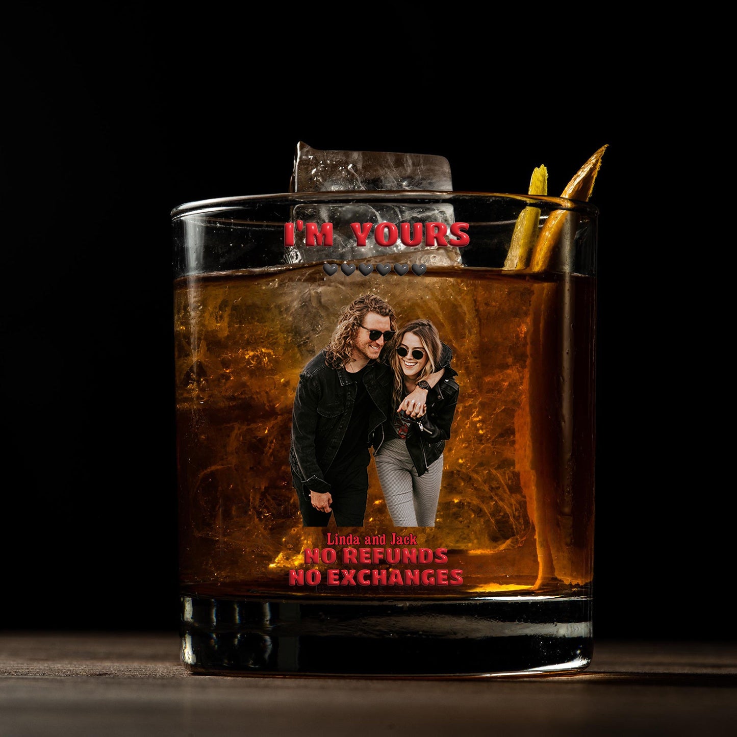 Personalized Valentine’s Day Glass Cup – Romantic Gift for Couples
