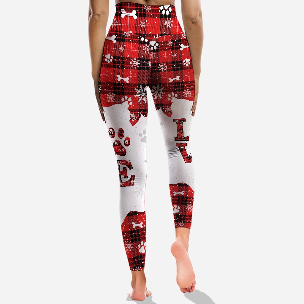 Love Dogs - Personalized Christmas Dog Hoodie and Leggings