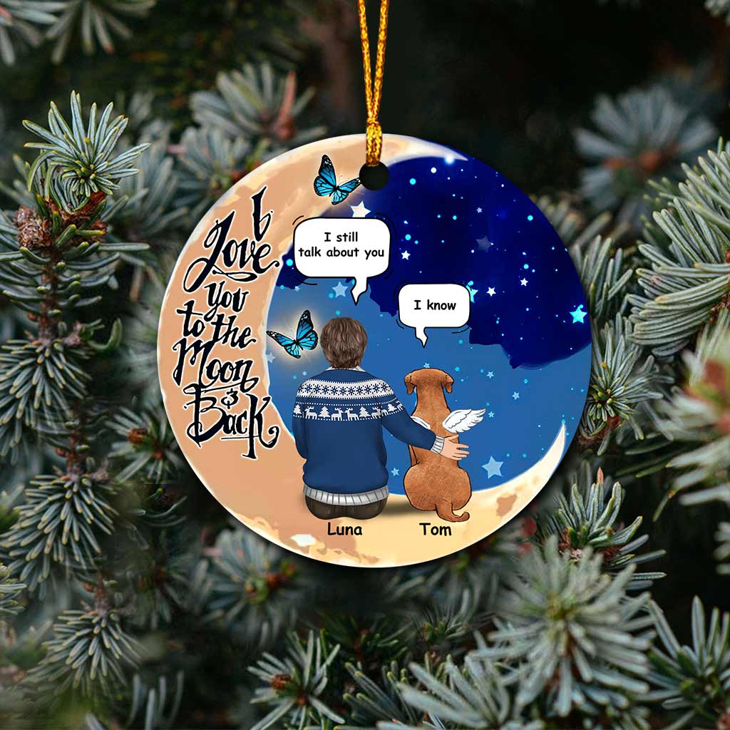 They Still Talk About - Personalized Christmas Dog Ornament (Printed On Both Sides)
