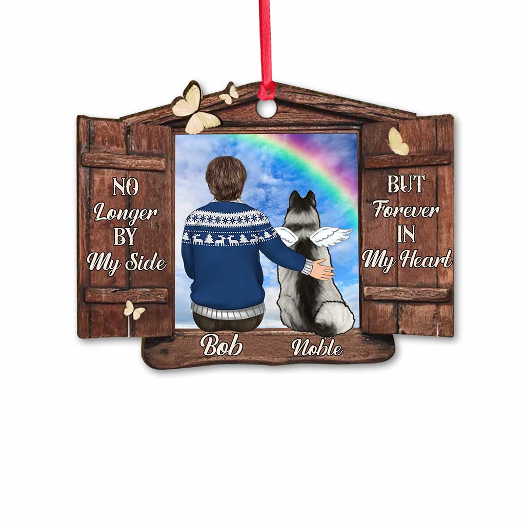 Wish You Were Here - Personalized Christmas Dog Ornament (Printed On Both Sides)