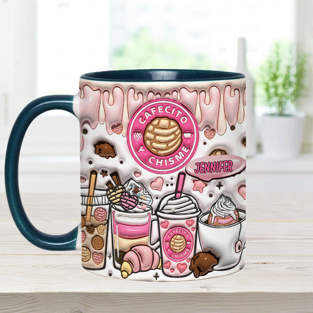 Cafecito Y Chisme - Personalized Coffee Accent Mug