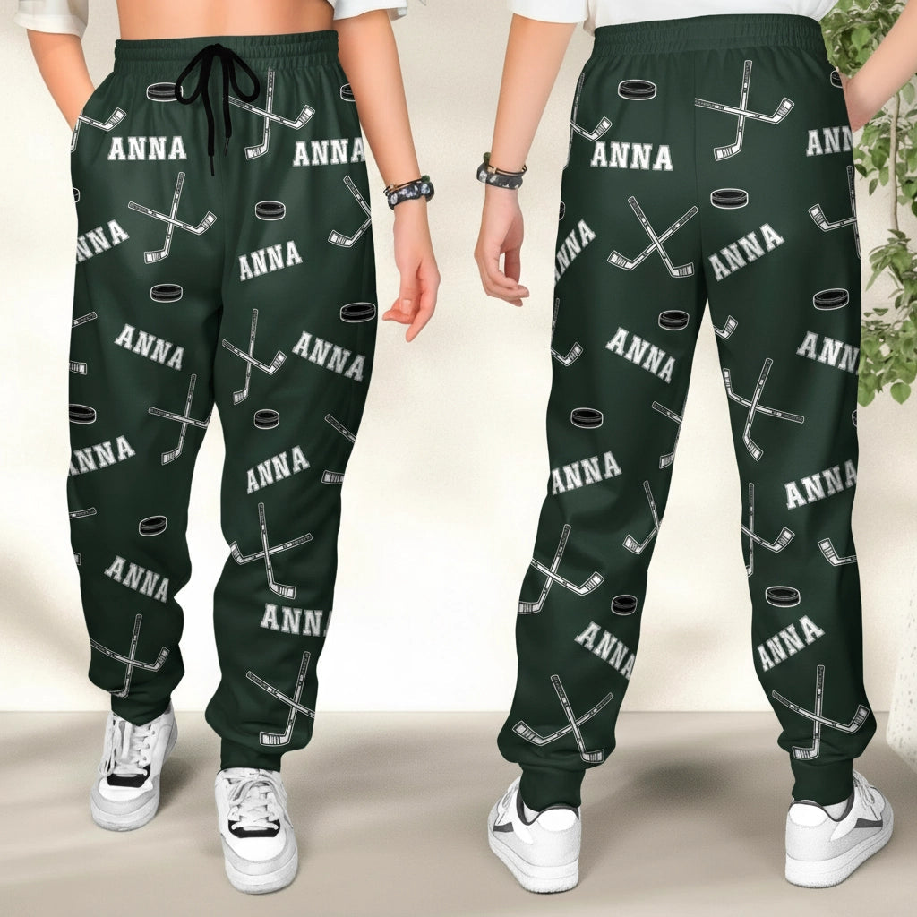Ice Hockey Sweatpants – Comfortable Casual Wear, Perfect Gift for Sports Fans