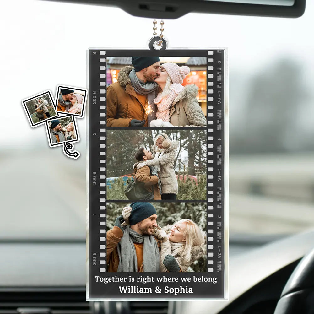 Forever Love Car Hanger - Capture Moments of Love, Perfect Gift for Couples