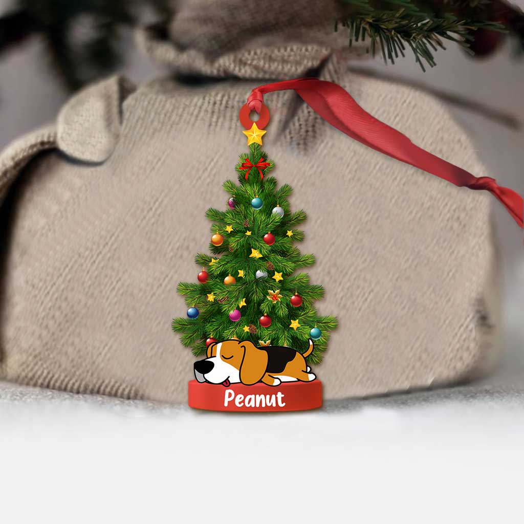 Love My Dog - Personalized Christmas Dog Transparent Ornament