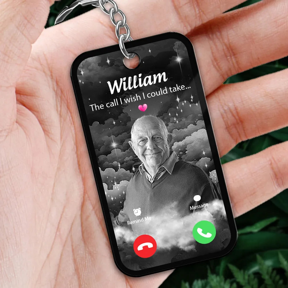 "The Call I Wish I Could Take – Personalized Car Visor Clip for Memorial, Thoughtful Gift"