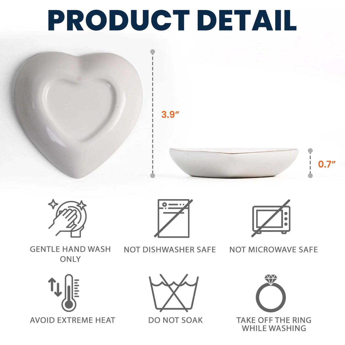 Personalized Graduation Heart Jewelry Dish With Sweet Ending To A New Beginning, Cap Toss Illustration, Unique Gift