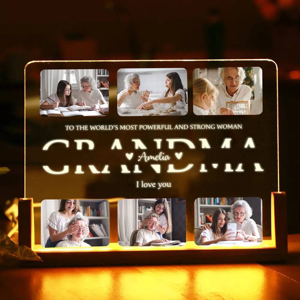 Family Glow - Custom Photo Night Light - Perfect Gift for Mom, Dad & Grandma