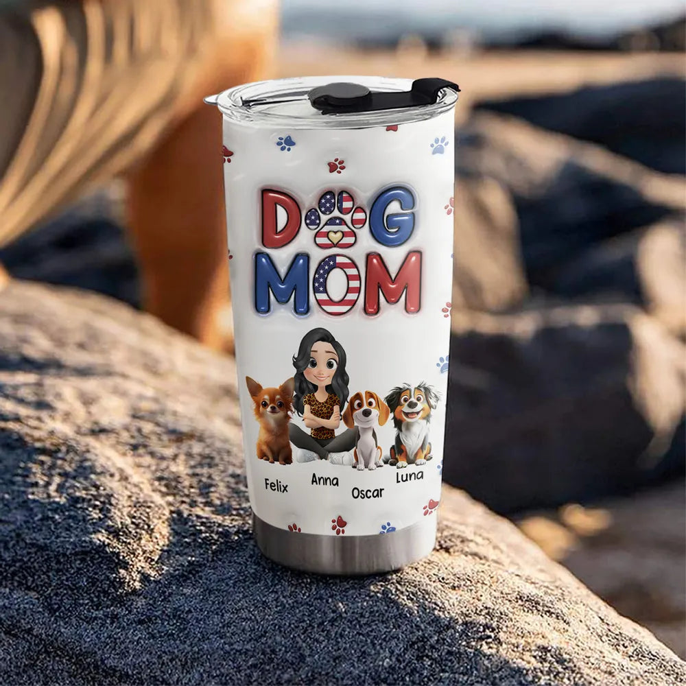 Cool Dog Dad Tumbler – Customizable Travel Mug for Dog Lovers – Perfect Gift for Dog Dads on Father’s Day or Birthdays