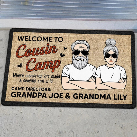 Doormat – Welcome to Cousin Camp Personalized Grandparent Mat