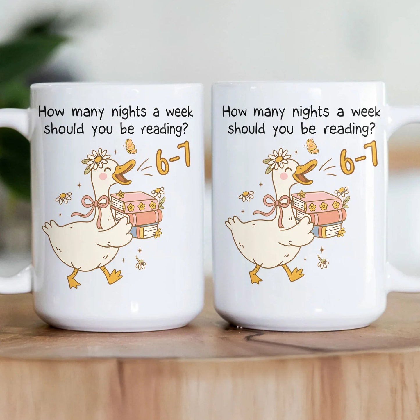 How Many Nights A Week Should You Be Reading 6-7 -Cozy Reading Night Gift for Book Lovers