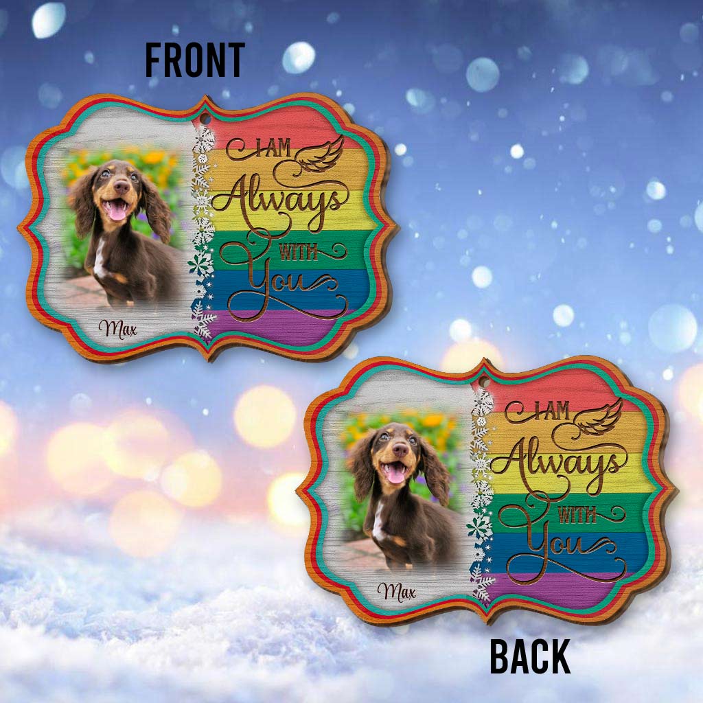 Angels With Wings - Personalized Christmas Dog Ornament (Printed On Both Sides)