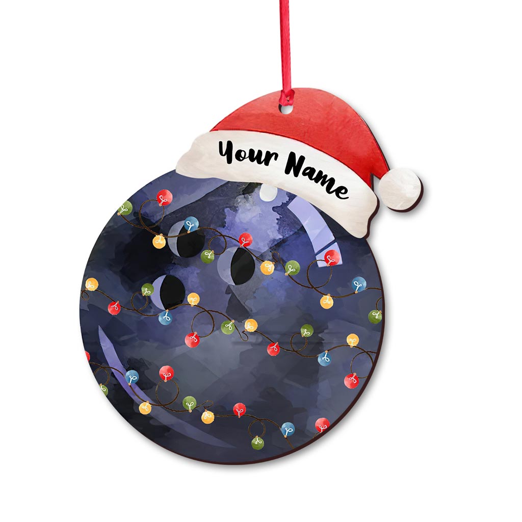 Sport Lovers - Personalized Christmas Bowling Ornament (Printed On Both Sides)
