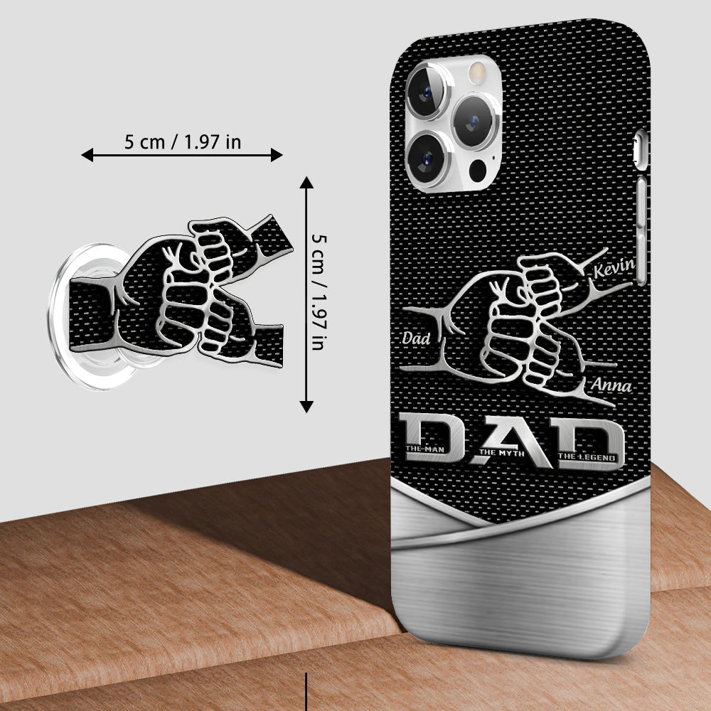 Dad The Man The Myth The Legend First Bump - Personalized Father Full Print Phone Case