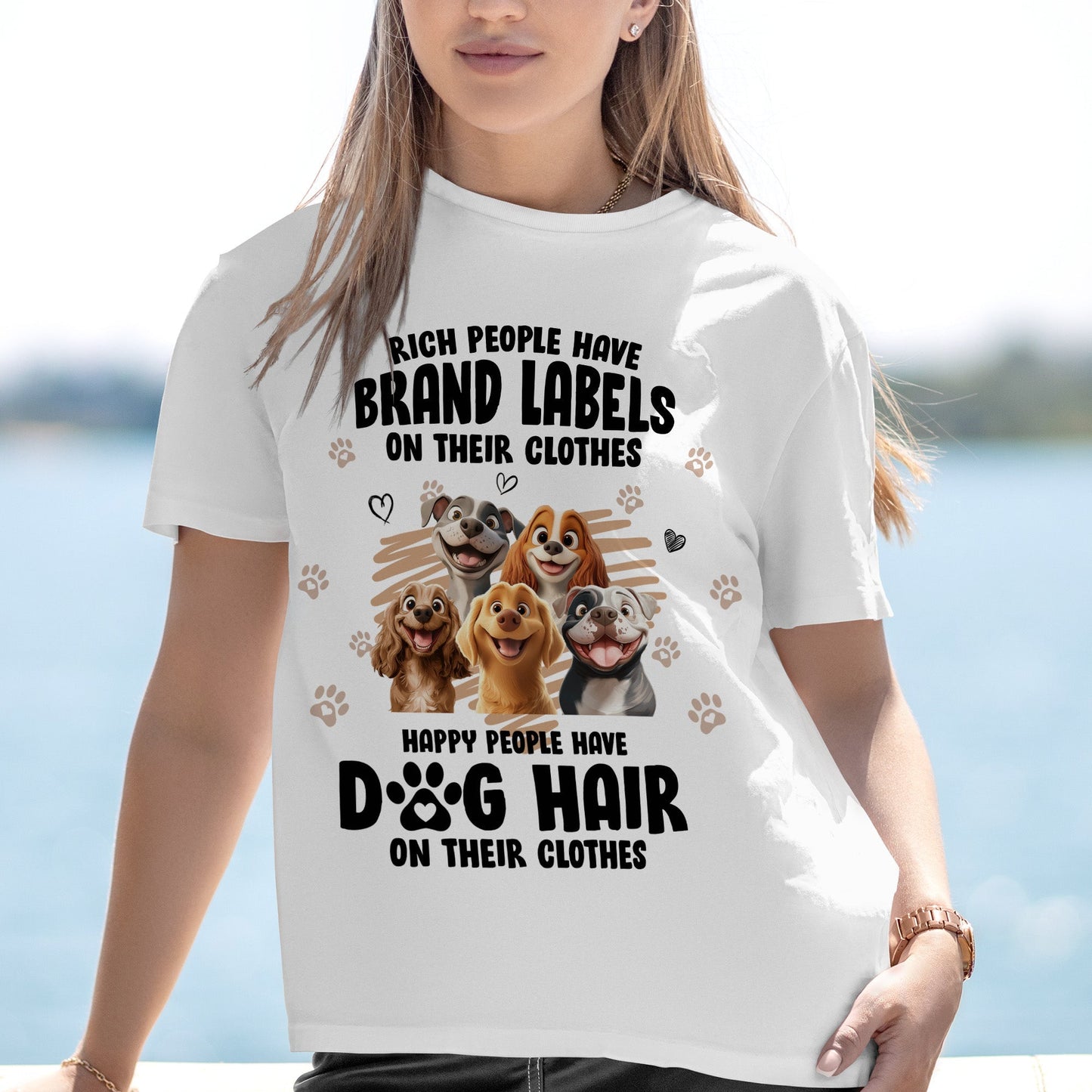 Dog Lover Funny Tee - Cartoon Dog Design Gift Shirt