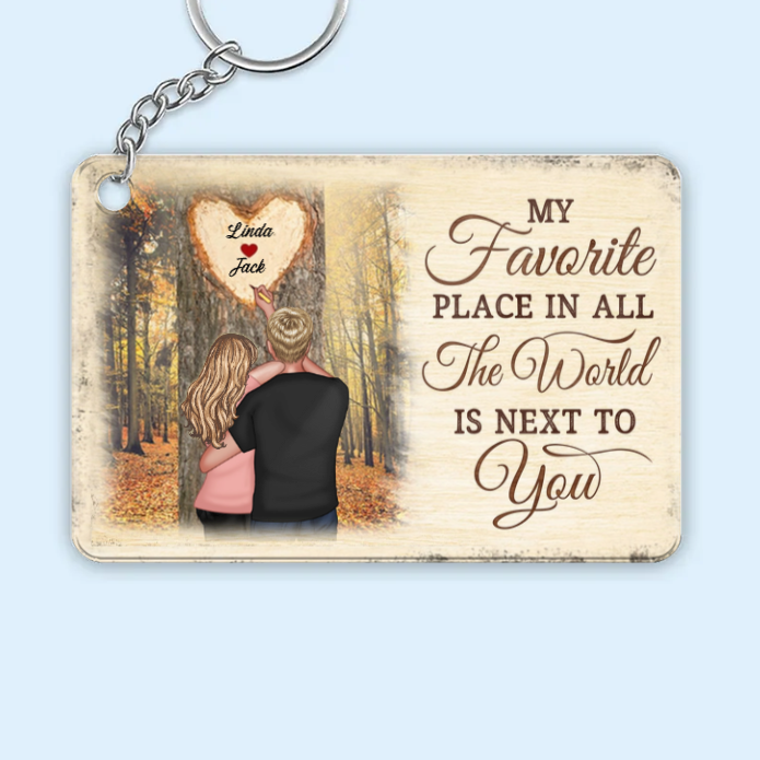 My World Is Complete With You - Romantic Personalized Couple Poster Gift for Him or Her
