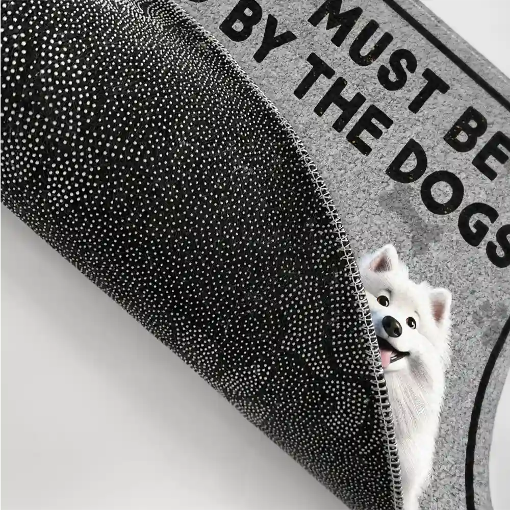 Custom Dog Doormat – "Just So You Know There's Like a Bunch of Dogs in Here", Personalized Welcome Mat for Pet Families, Perfect Gift for Dog Lovers