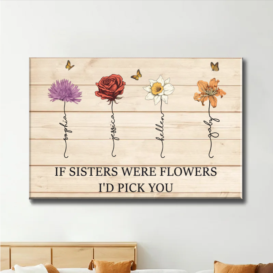 Custom Friendship Plaque Keychain - Personalized Gift Canvas Poster