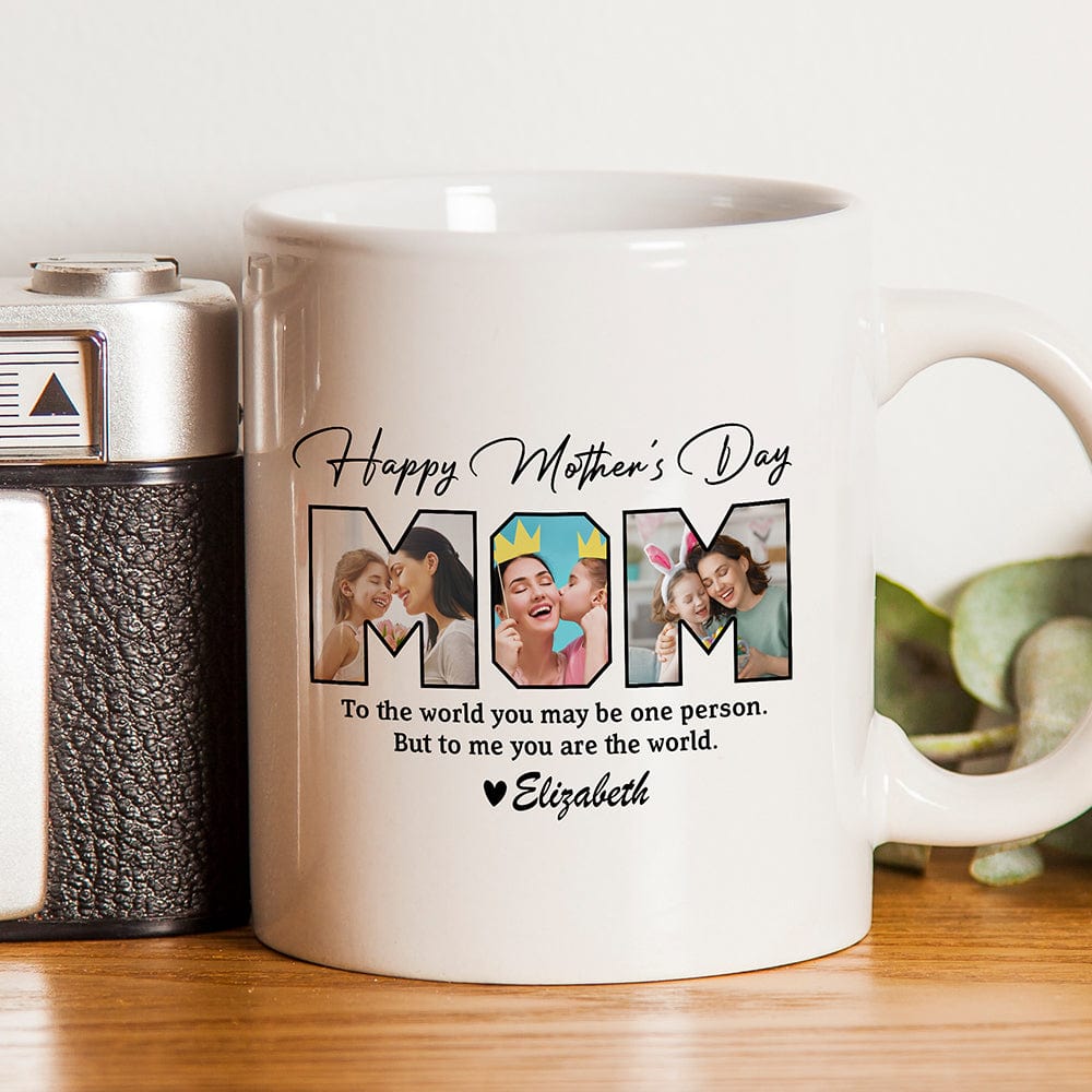 Customized Mother's Day Photo Mug – Personalized Ceramic Cup
