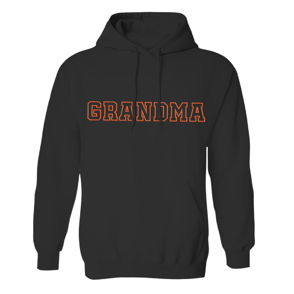 Custom Name - Personalized Grandma Embroidered Hoodie