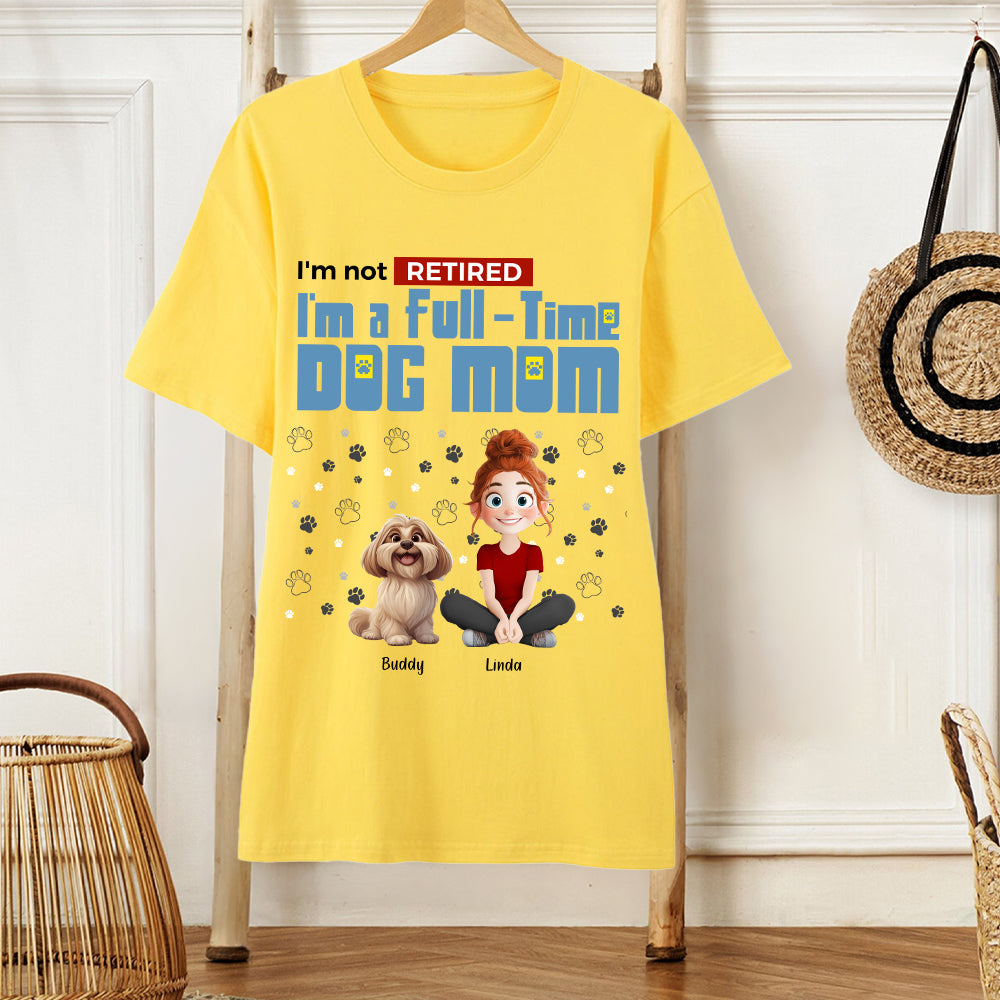 Personalized Dog Mom T-Shirt – Custom Pet Name, Cute Dog Lover Gift, Cozy Sweatshirt & Hoodie