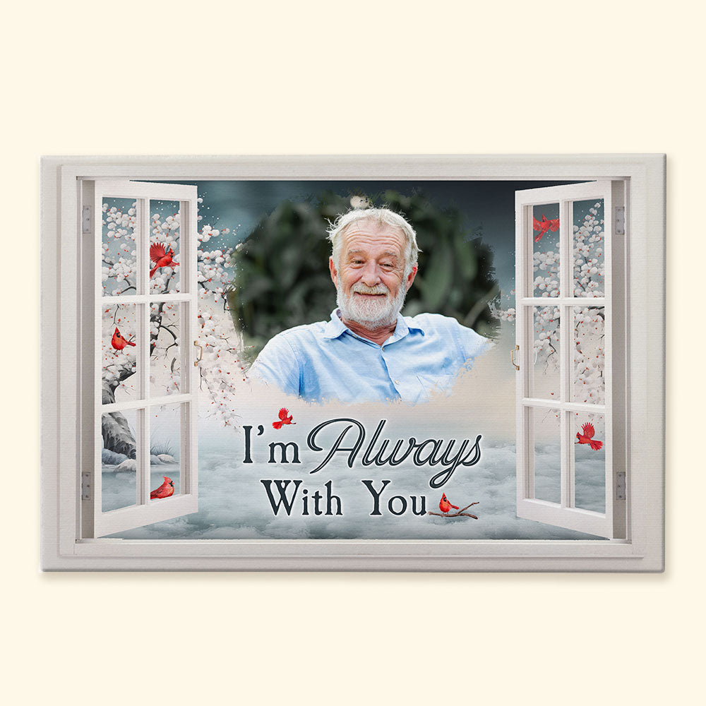 Personalized Memorial Poster or Canvas - Always With You Design