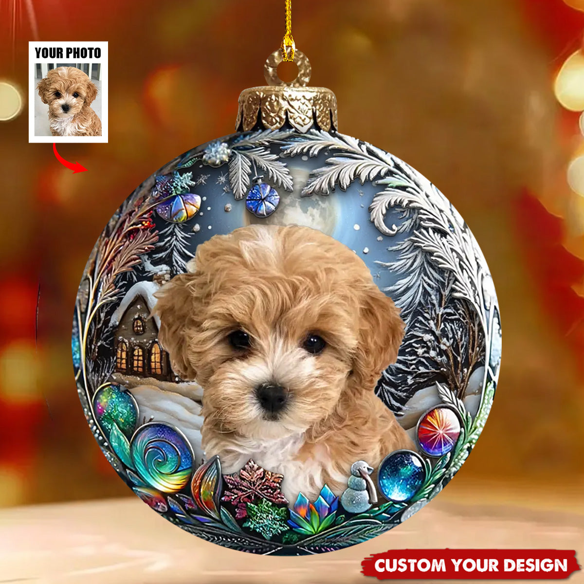 Custom Pet Photo Ornament - Cherish Your Furry Friend Forever