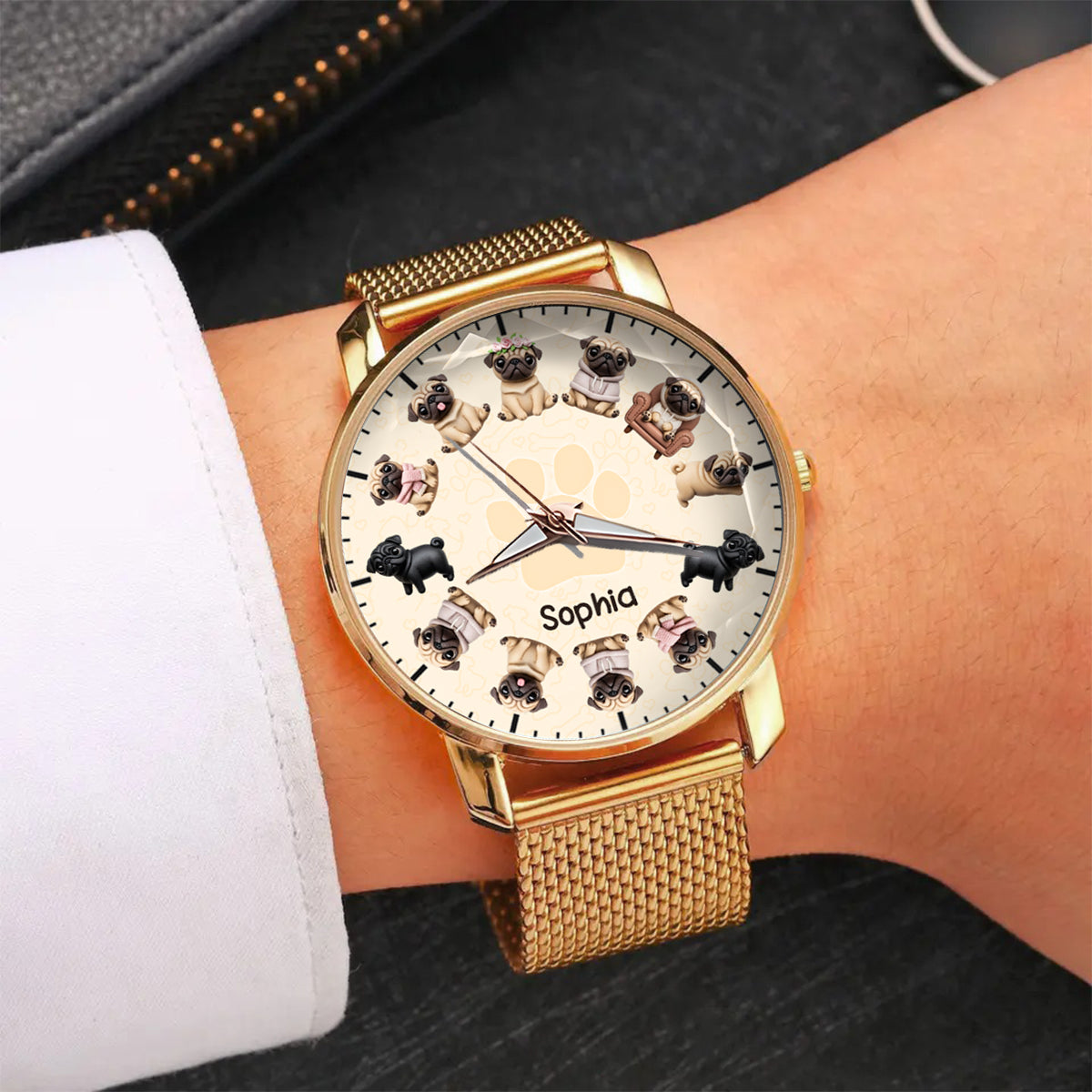 Life Is Better With My Dogs - Personalized Dog Women Hand Watch
